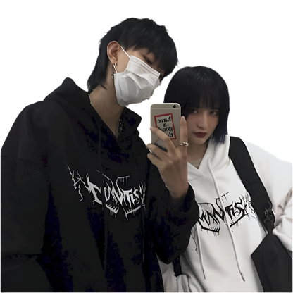 BlackKVB "web print" hoodie